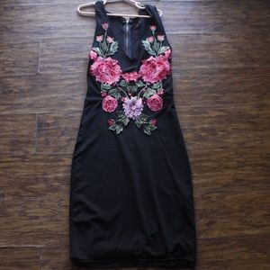 Topic Chic black flower dress